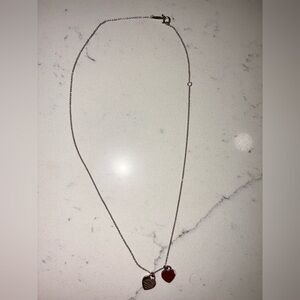 Tiffany & Co. Red Double Heart Tag- Mini
